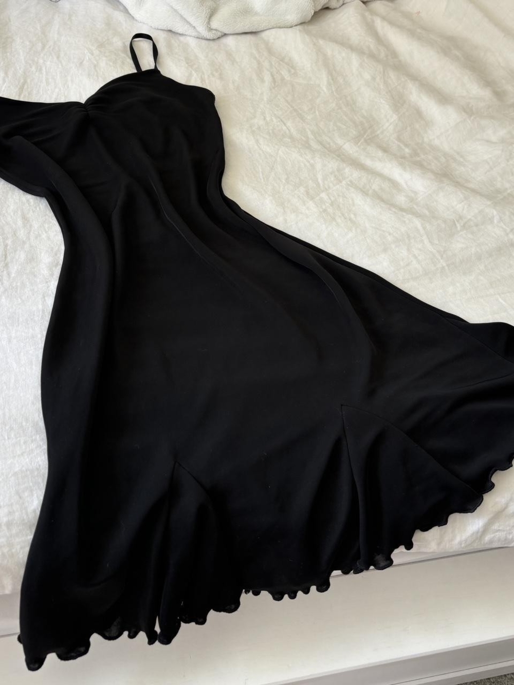 Chesley Black Circle Skater Slip Dress